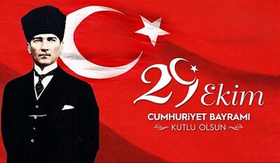 29 Ekim Cumhuriyet Bayramımız Kutlu Olsun