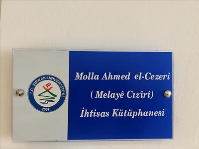 Molla Ahmed El- Cezeri (Melayê Cızîrî) İhtisas Kütüphanesi İle İlgili Hummalı Çalışmalar Devam Ediyor.