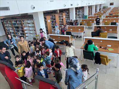 Şırnak Nazmiye Demirel Mesleki ve Teknik Anadolu Lisesi Uygulama Anasınıfı Öğrencileri Kütüphanemizi Ziyaret Etti