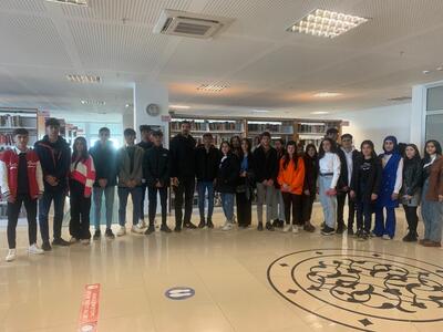 Şırnak/Uludere Andaç Anadolu İmam Hatip Lisesi Öğrencileri Okul Müdürü Sn. Hamdi Kaya Bey'in Eşliğinde Kütüphanemizi Ziyaret ettiler.